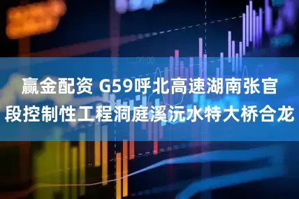 赢金配资 G59呼北高速湖南张官段控制性工程洞庭溪沅水特大桥合龙